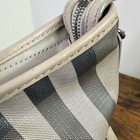 Burberry Hartham Crossbody Bag Smoked Check Plaid - Picture 7 of 16